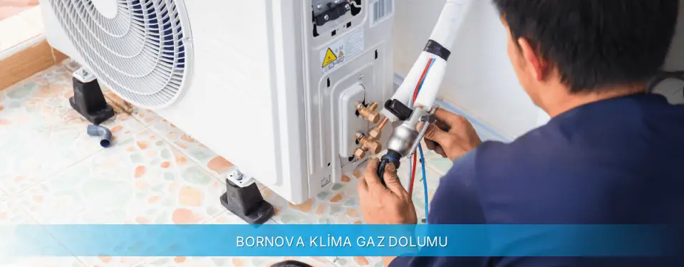 Bornova İlçemi Midea Klima Gaz Dolumu